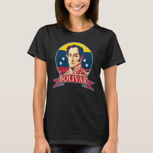 Simon Bolivar Venezuela Propaganda Art T-Shirt