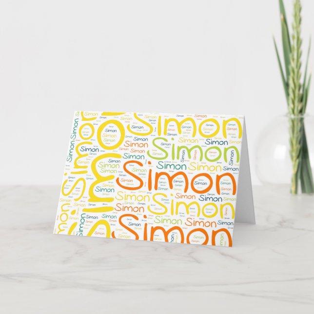 Simon Card (Front)