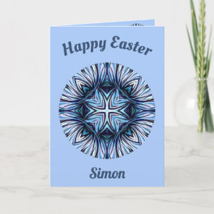 SIMON ~ Easter card ~ Shades of Blue and White