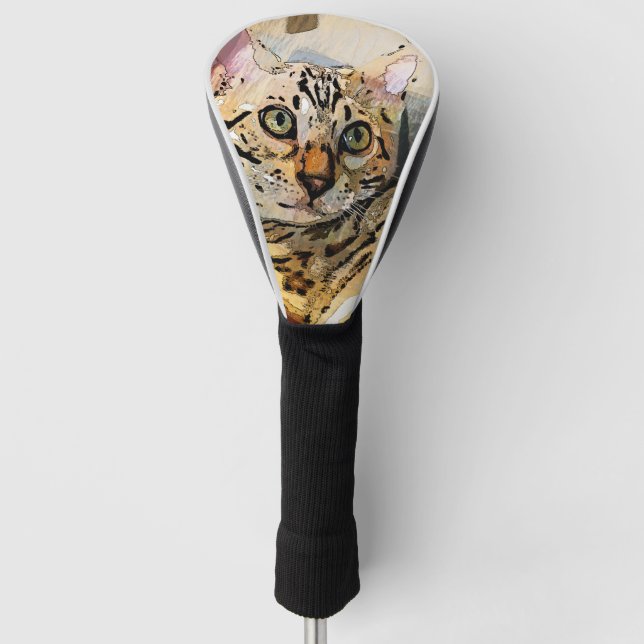 SIMON IN LIGHT GOLF HEAD COVER (Front)