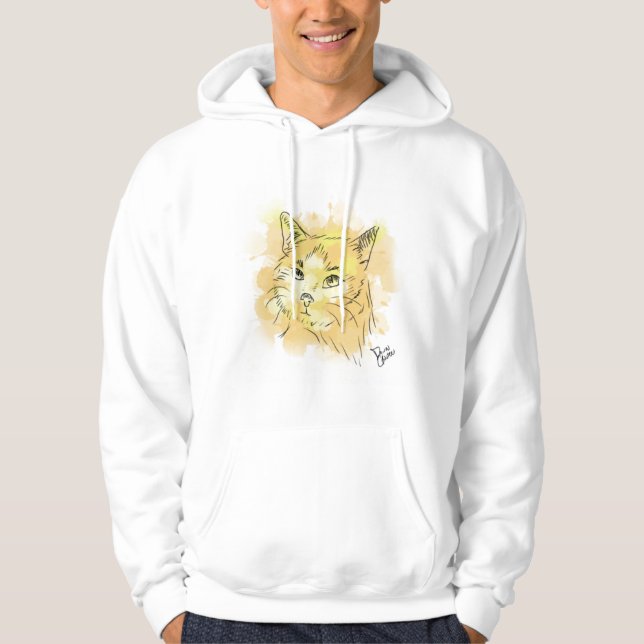 Simon Le Chat - Sweat - shirt à capuche (Devant)