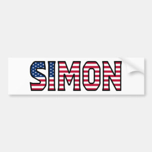 Simon Nom Vorname USA Aufkleber Sticker Auto