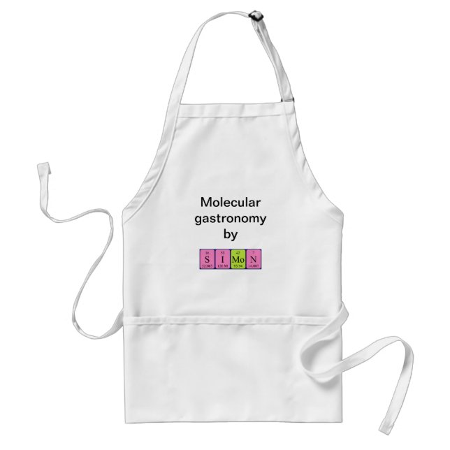 Simon periodic table name apron (Front)