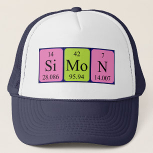 Simon periodic table name hat