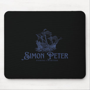 Simon Peter Fishing Charters Jesus Christians God Mouse Pad
