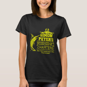 Simon Peter's Fishing Charters Funny Jesus Christ  T-Shirt