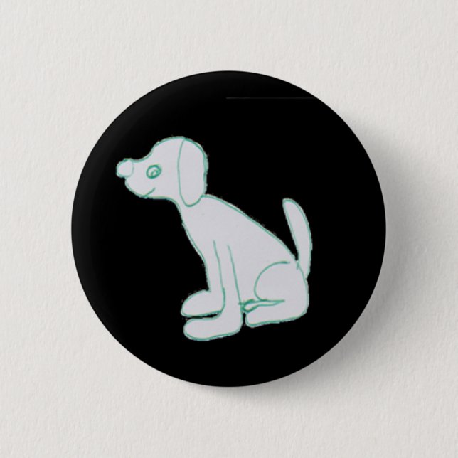 Simon the Great Dane 2 Inch Round Button (Front)