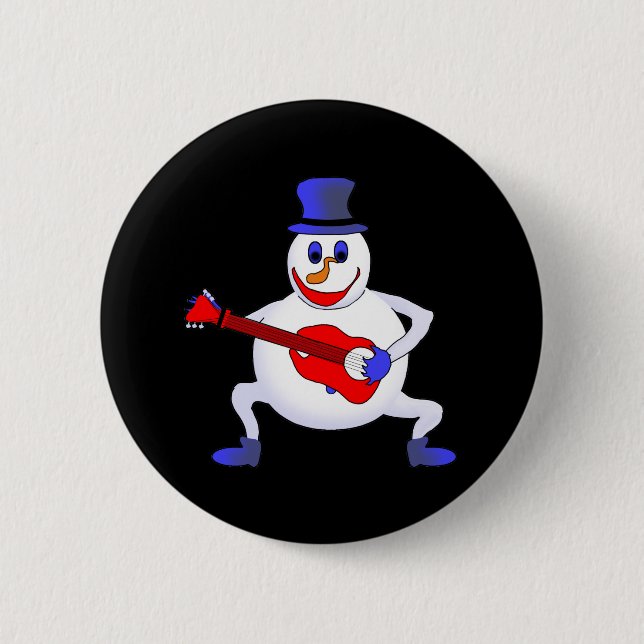 Simon The Snowman 2 Inch Round Button (Front)