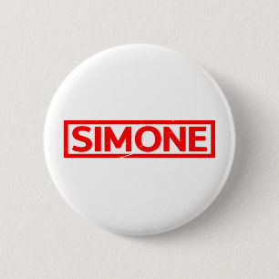 Simone Stamp 2 Inch Round Button