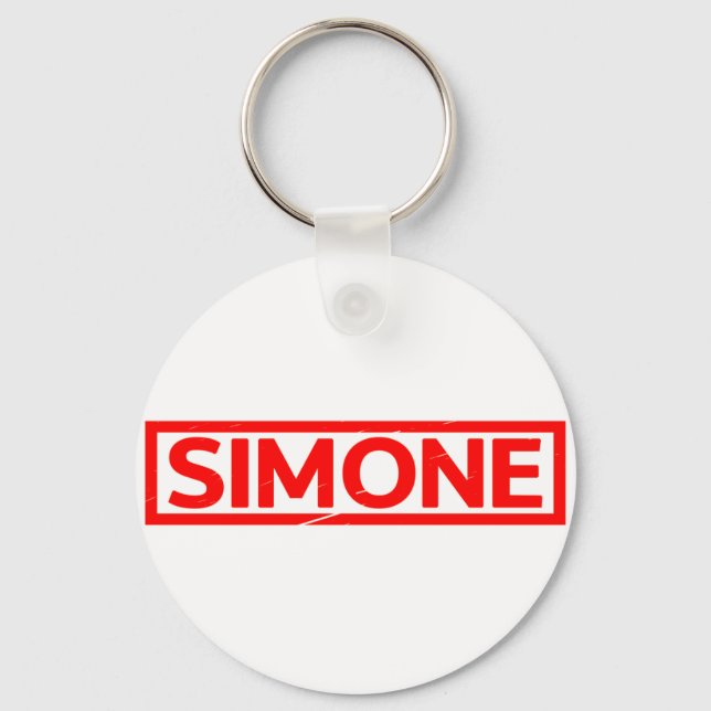 Simone Stamp Keychain (Front)