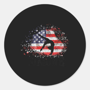 Simone T World Champion Retro Tee Boys And Girls  Classic Round Sticker