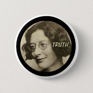 Simone Weil 2 Inch Round Button