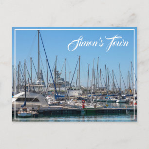 Simon's Town Navy Harbour South Africa Postcard