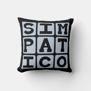 Simpatico, Easy to Get Along With Throw Pillow