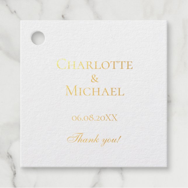 Simpel, minimal favour tags (Front)