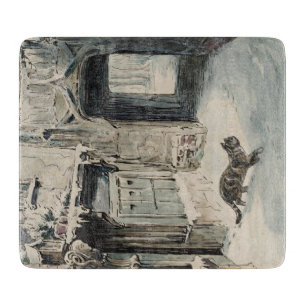 Simpkin the Cat Goes Out (by Beatrix Potter) Cutting Board