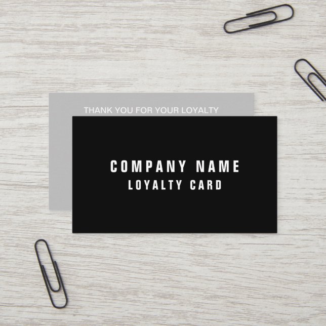 Simple 10 stamp loyalty business card template (Front/Back In Situ)