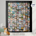 Simple 130 Square Photo Collage Personalized Tapestry<br><div class="desc">Making your own photo memory keepsake tapestry is a great way to cherish and treasure special memories. Create your own utilizing this easy-to-upload photo collage template with 130 square pictures and personalized with your custom text. Make as a gift for family members or friends commemorating a special occasion like a...</div>