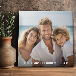 Simple 1 Photo Full Coverage - Chunky Text Overlay Tile