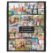 Simple 25 Photo Collage Custom Colour Personalized