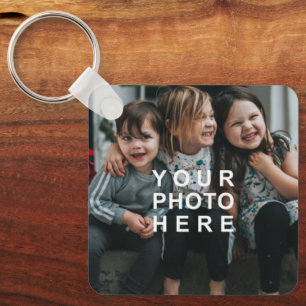 Simple 2-Photo Double-Sided Keychain