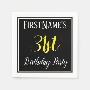 Simple, 31st Birthday Party w/ Custom Name Napkin