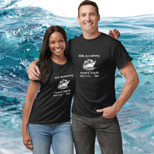 Simple 40th Anniversary Alaska Cruise Personalize T-Shirt