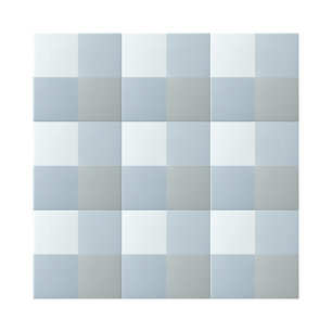 Simple 4 Blue Shades Square Shape Pattern Tile