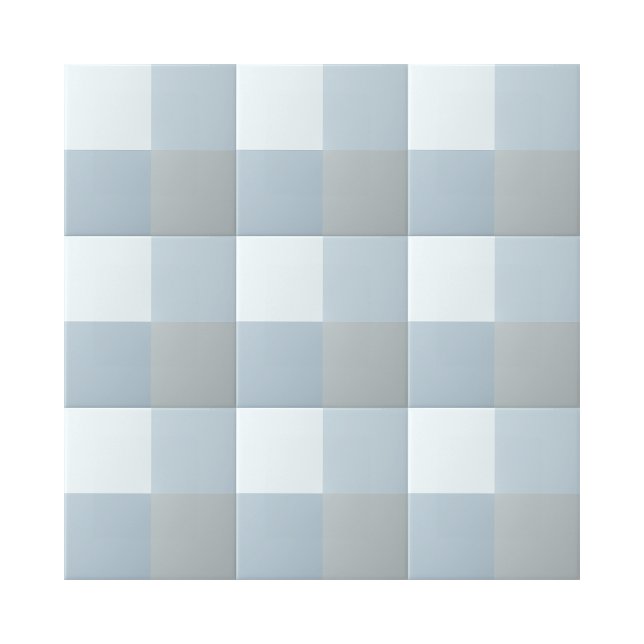 Simple 4 Blue Shades Square Shape Pattern Tile (shades of blue geometric pattern ceramic tiles)