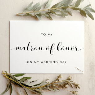Simple À ma carte d'honneur de mariage