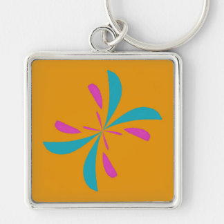 Simple Abstract Butterfly Flight Pattern Keychain