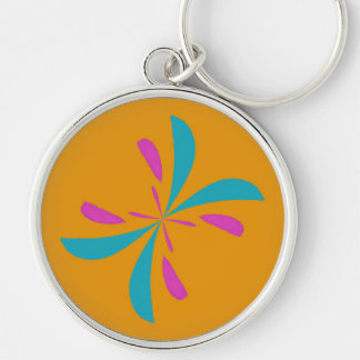 Simple Abstract Butterfly Flight Pattern Keychain
