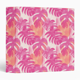 Simple abstract pattern with leaves of monstera, f binder