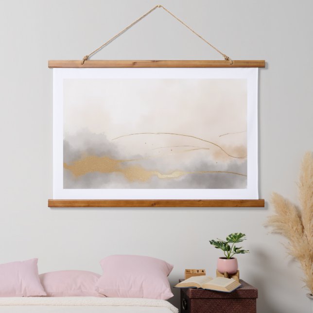 Simple Abstract Wall Art - Watercolor Decor (Bedroom)