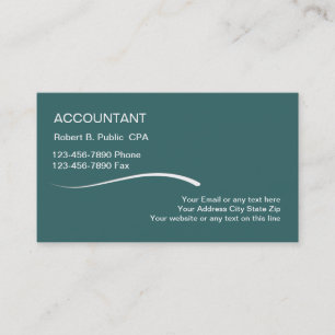 Simple Accountant Business Cards
