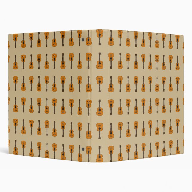 Simple Acoustic Guitar Cartoon Binder (Background)