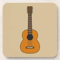 Simple Acoustic Guitar Cartoon