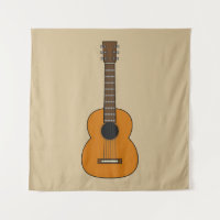 Simple Acoustic Guitar Cartoon
