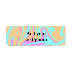 Simple acrylic pour marble add your text name cust