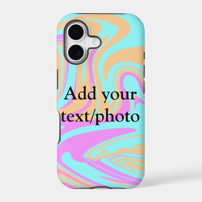 Simple acrylic pour marble add your text name cust (Back)