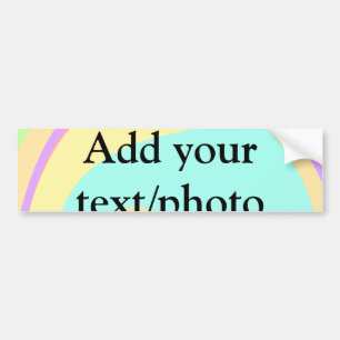 Simple acrylic pour marble add your text name cust bumper sticker