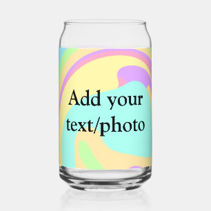 Simple acrylic pour marble add your text name cust can glass