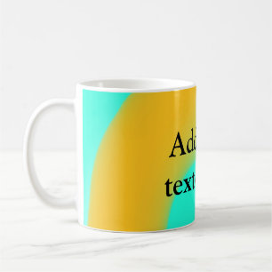 Simple acrylic pour marble add your text name cust coffee mug