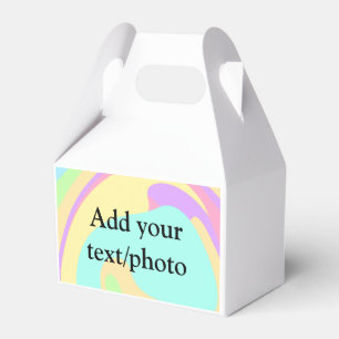 Simple acrylic pour marble add your text name cust favor box