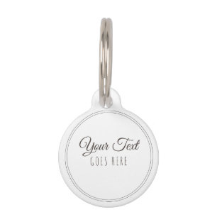 Simple add text pet tag