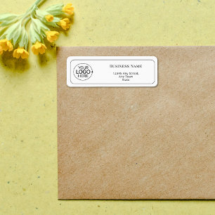 Simple Add Your Logo Clean Modern Return Address