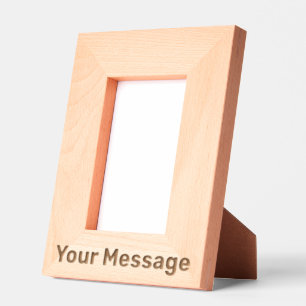 Simple Add Your Message Text Template (Portrait) Etched Frames