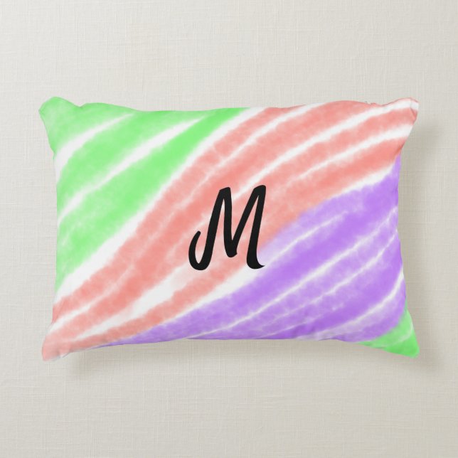Simple add your name text Customize monogram Poste Accent Pillow (Front)