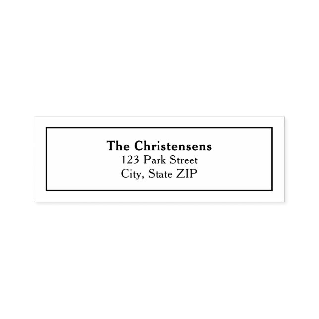 Simple Address Self-inking Stamp (Design)