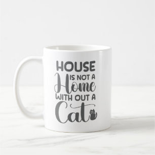 Simple Adorable Cat Modern Bold Love Comfort Clean Coffee Mug